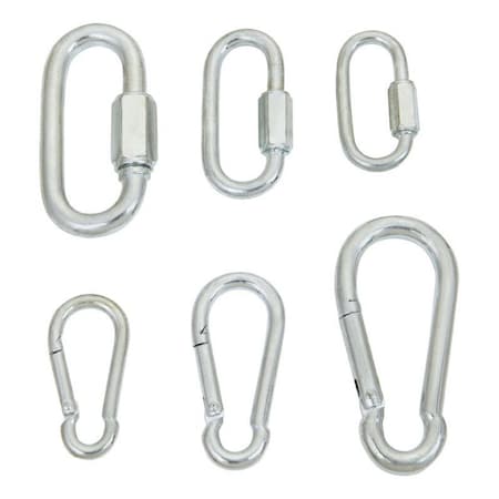 Home Plus Home Plus Zinc-Plated Steel Snap Hook And Quick Link Set DR67365